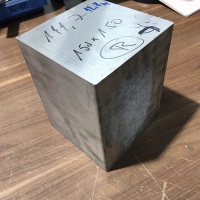 1x Alu Aluminium Vierkant Reststück 150 x 150 x 199 mm,  12,8 Kg   (S)