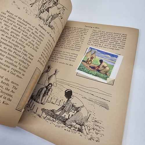 Vintage 1954 The Golden Play book of Indian Stamps Childrens Activity Book - Picture 9 of 15