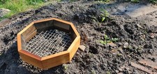 Garden riddle, soil grader, stone/rubbish remover hand made- single handed/small