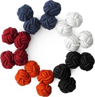 ManschettenknöPfe Seide Knoten 5 Paar Herren Damen Geschenk