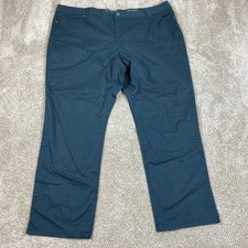 NWT Sonoma Modern Straight Leg Pants Women's 24W Blue Comfortable Casual
