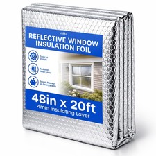 Reflective Window Insulation Foil Double Side Aluminum Foil Bubble Insulatio... Reflective Window Insulation Foil Double Side Aluminum Foil Bubble Insulatio...