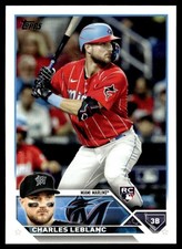 2023 Topps Charles Leblanc Rookie Miami Marlins #446