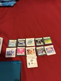 Teal Nintendo 3ds With 11 Games Pokemon And More!! 