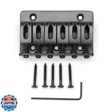 harpfeas 65MM Metal Fixed Hardtail Saddle Bridge Top Load Guitar Tailpiece Fo