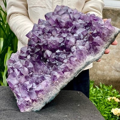 27.97LB Natural Amethyst Cluster quartz cluster crystal mineral specimen Healing