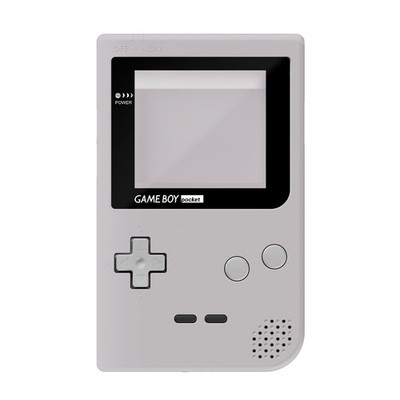 RetroSix IPS Q5 Gehäuse Set für Game Boy Pocket Grau Shell GBP Grey