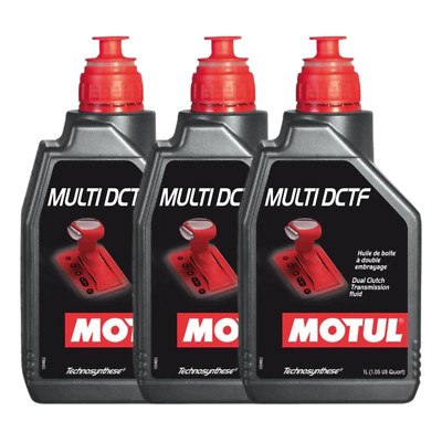 Motul Multi DCTF Dual Clutch Synthetic Transmission Fluid 1L 109464 3 Pack