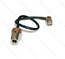 18 inch RG58 N FEMALE Bulkhead to TNC Male ANGLE Coaxial cable High Quality USA