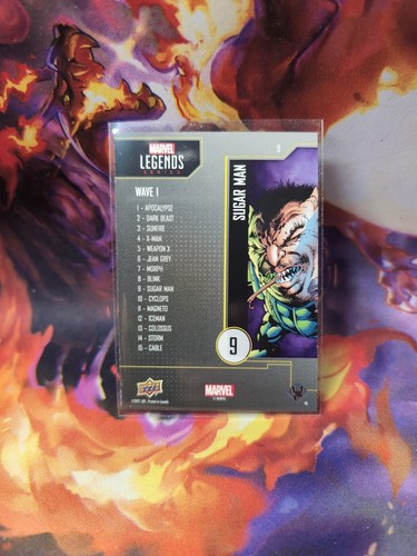 HoloFoil 2021 Upper Deck Marvel Legends m Wave 1 Sugar Man #9 exclusivo de GameStop - Imagen 2 de 2