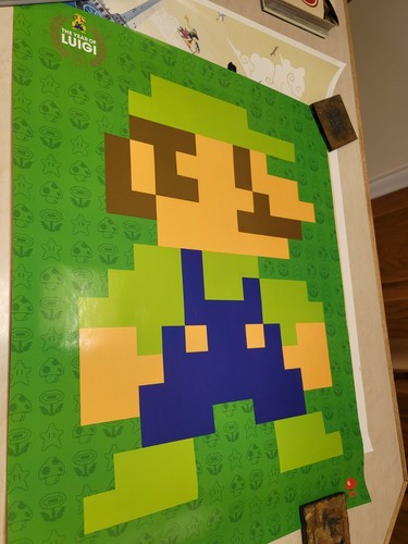 Póster-club Luigi 30 Aniversario 2013 exclusivo de Nintendo raro coleccionable bonito - Imagen 1 de 6