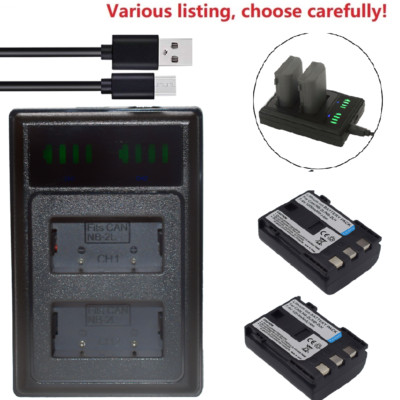 NB-2LH Battery or charger for Canon EOS 350D 400D Digital Rebel XT, Rebel XTi