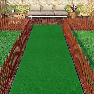 Waterproof 3x10 Indoor/Outdoor Artificial Grass Rug for Patio Garden  2'7'' x 10'