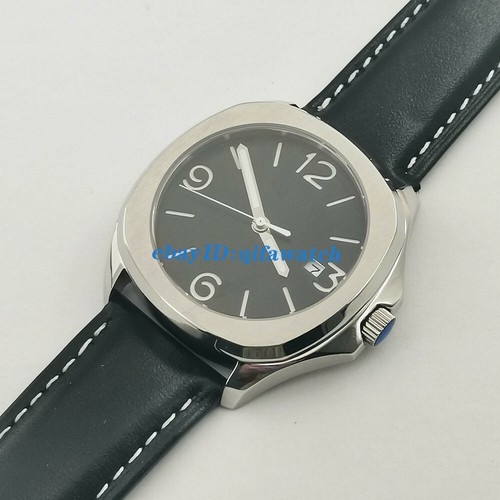 40mm Sapphire glass Black sterile sandwich Dial Date DG2813 Automatic Men Watch  - Picture 1 of 7