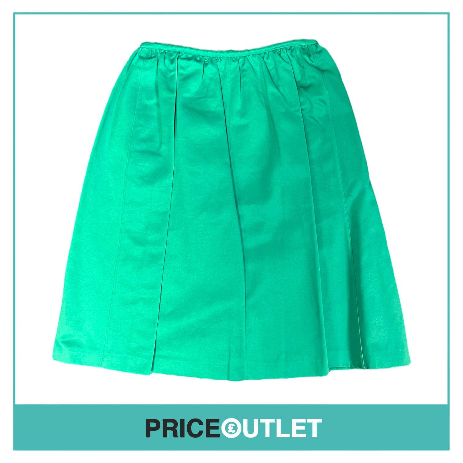 Yves Saint Laurent Gonna turchese con cravatta Taglia 34 NUOVA DI ZECCA CON T