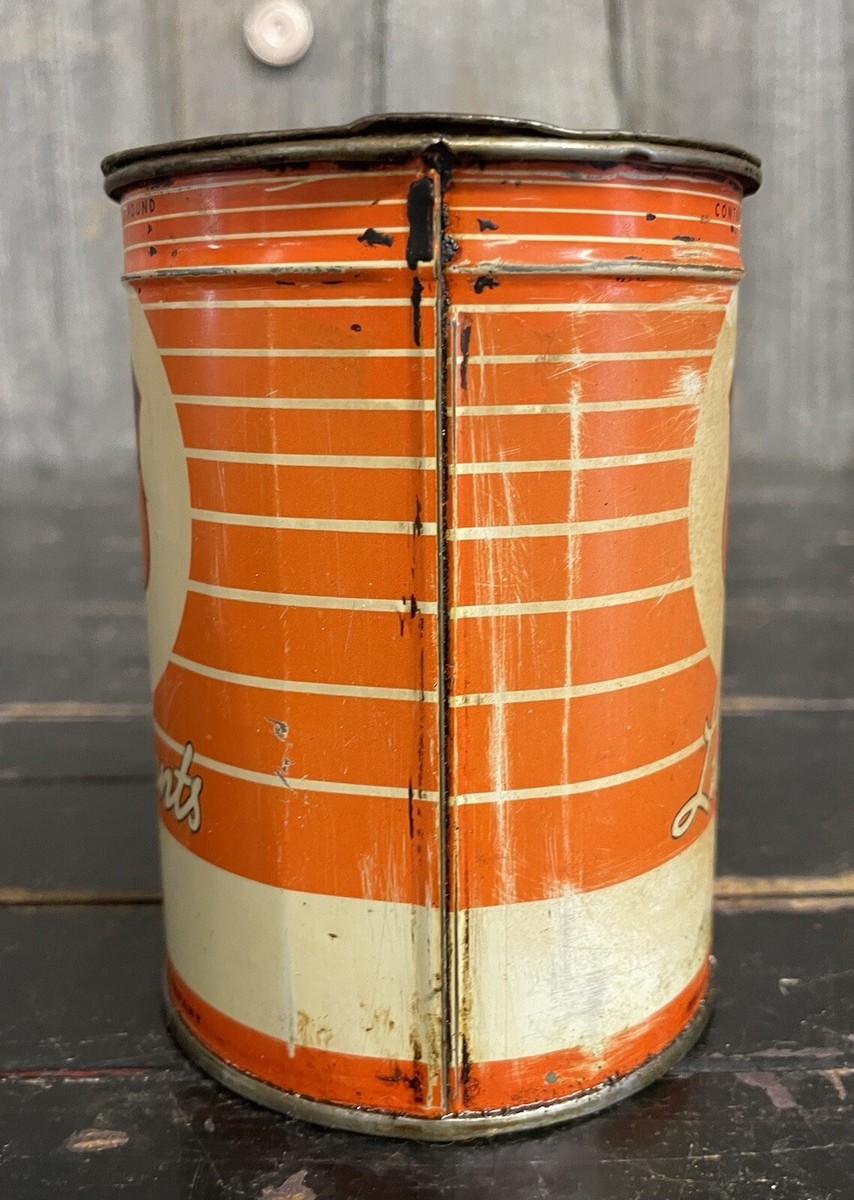Vintage Phillips 66 Lubricant 1lb Grease Tin Can Gas & Oil