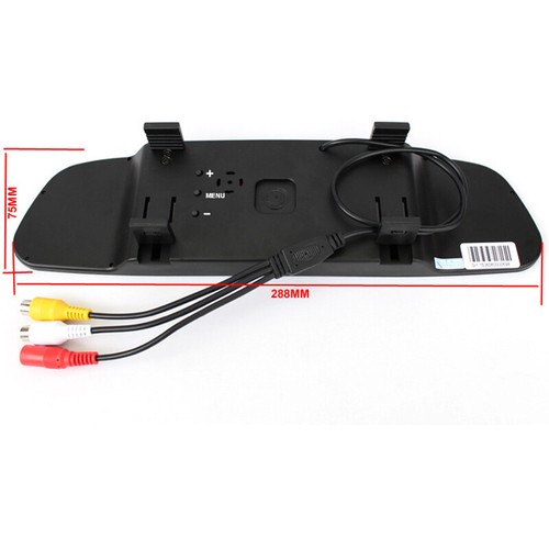 US 4.3" TFT LCD Rear View Mirror Monitor License Plate Backup Camera System 1PC - Picture 10 of 10