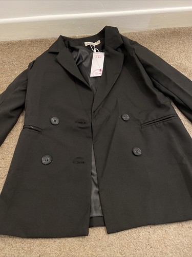Womens Black Double Breasted Blazer From Yesstyle BRAND NEW - Picture 2 of 8