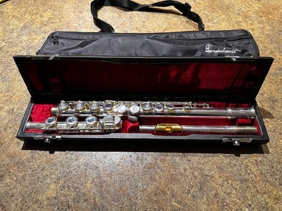 Gemeinhardt 30B Flute Silver Plated - Gold lipped plate- Played half-dozen times