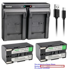 Kastar Battery Dual Charger for Samsung SB-L320 Samsung VP-L530 VPL530 Camcorder