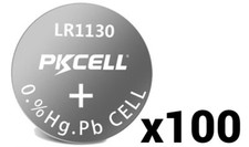 100 HUNDRED PKCELL LR1130 AG10 389 ALKALINE BATTERY 1.5V BUTTON CELL BRAND NEW