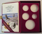 1995 10th Anniversary Proof Gold Eagle 5 coins Set BOX and COA No Coins