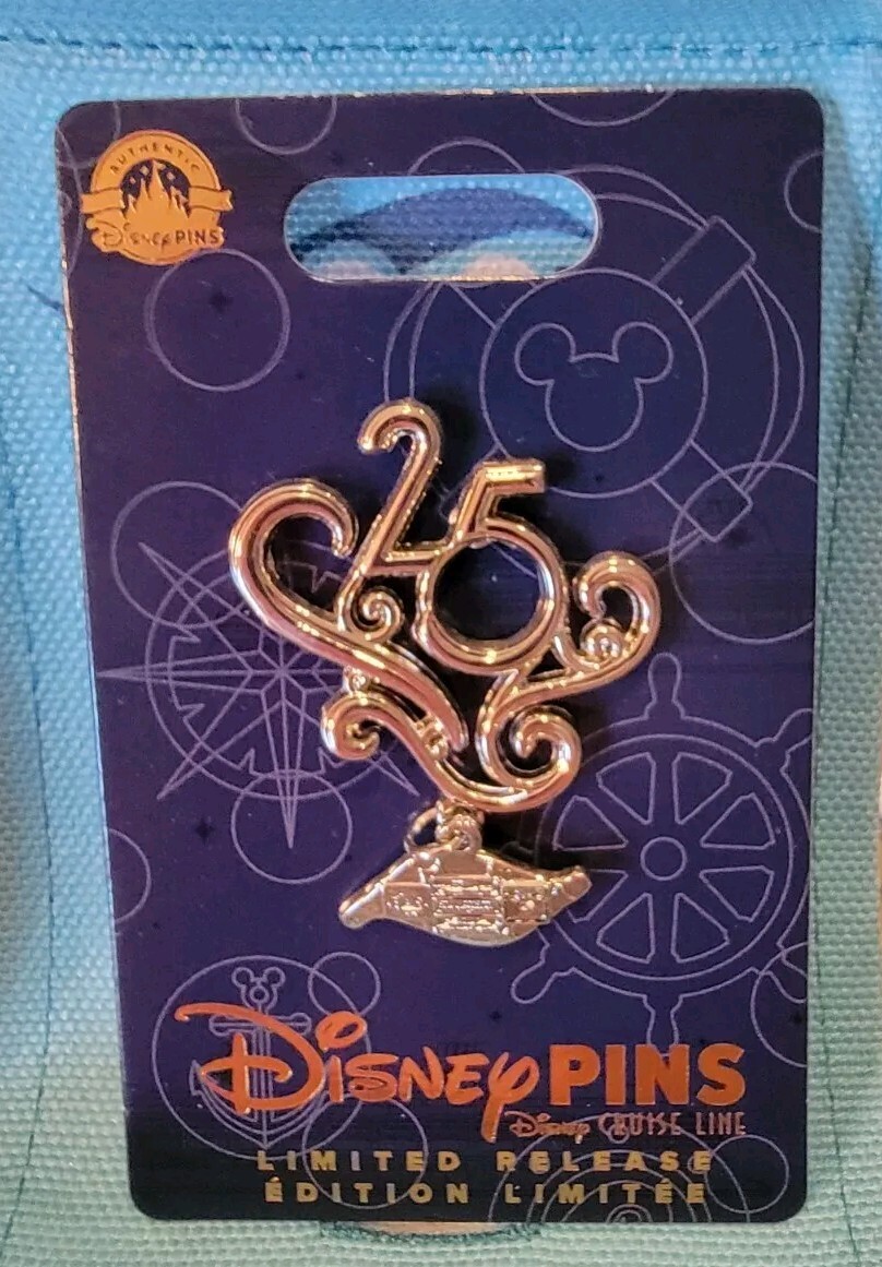 Disney Cruise Line 25th Silver Anniversary Limited Edition Dangle Pin