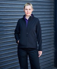 Pro Rtx Women's 2 Layer Softshell Work Uniform Jacket Coat Rx50f Uk8-18
