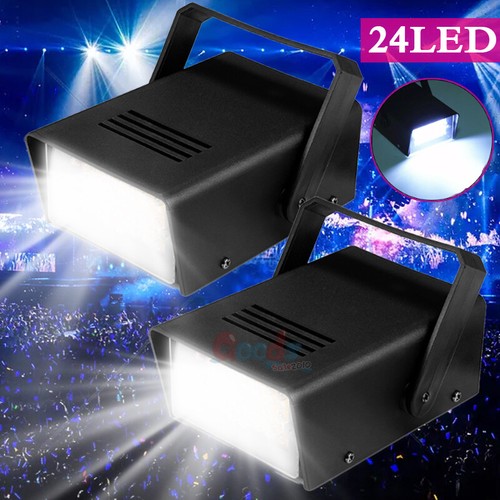2-10X LED Strobe Light LED Christmas Stage Light Effect DJ Disco Bars Halloween - Picture 3 of 17