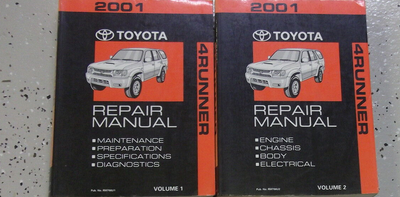 2001 Toyota 4runner 4 Runner Service Repair Shop Manual Set Oem Factory W Ewd Ebay
