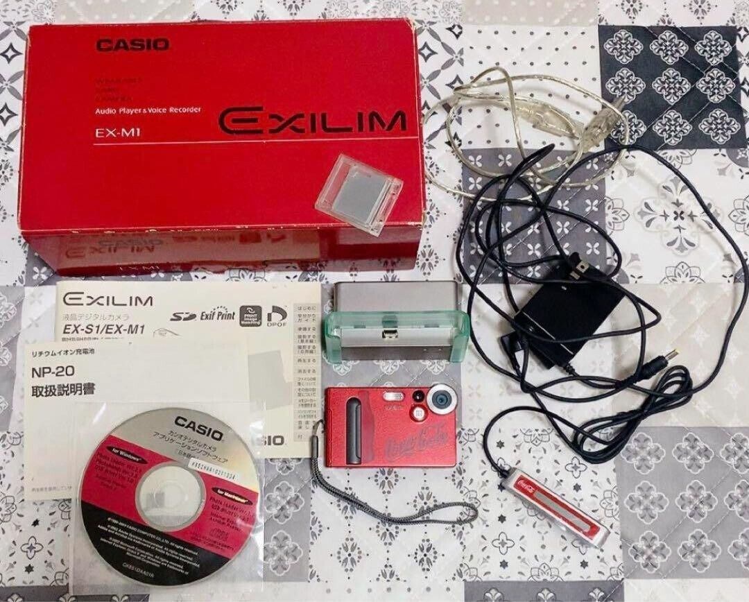 Coca Cola Casio Exilim EX-M1 Red Compact Digital Camera Coca Cola Casio Exilim EX-M1 Red Compact Digital Camera