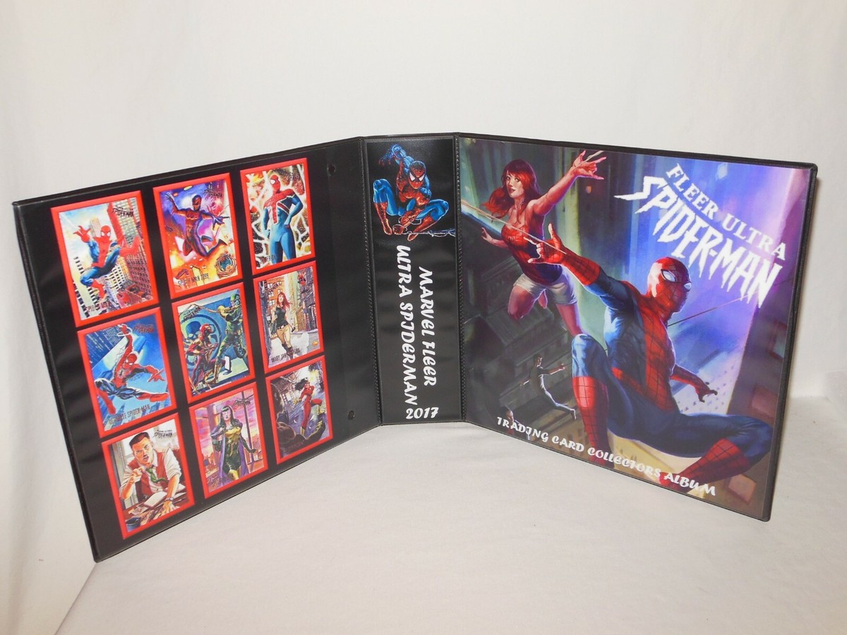 Custom Made Marvel 2017 Ultra Spider-Man 3 Inch Trading Card Album Binder