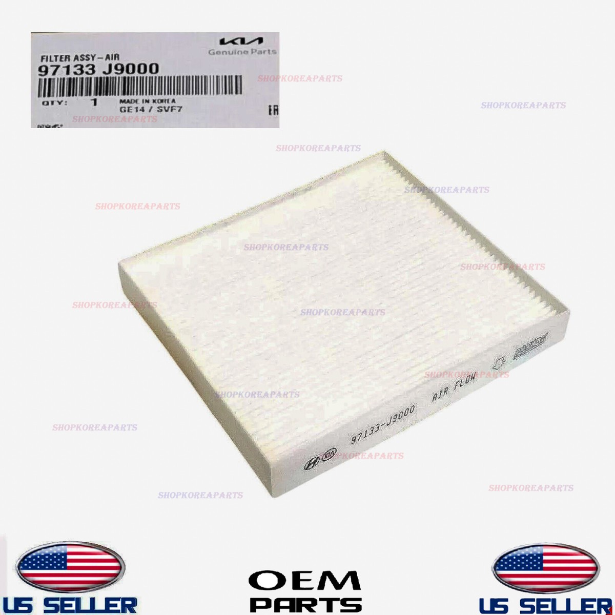 Genuine Kia Filter Assembly Air 97133-j9000 for sale online | eBay