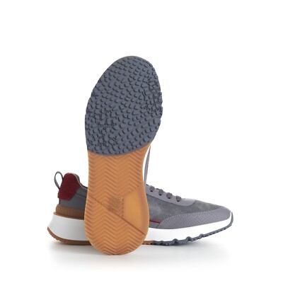 BRUNELLO CUCINELLI☆未使用☆本日限定価格！ BRUNELLO CUCINELLI 995$ Gray Low Top Runners Sneakers - Lace