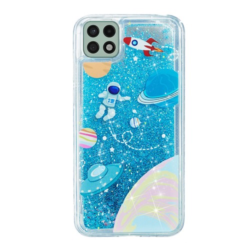 Custodia glitter liquido mobile Bling per Samsung Galaxy A12 A52S A32 A22 cover telefono - Foto 63 di 89