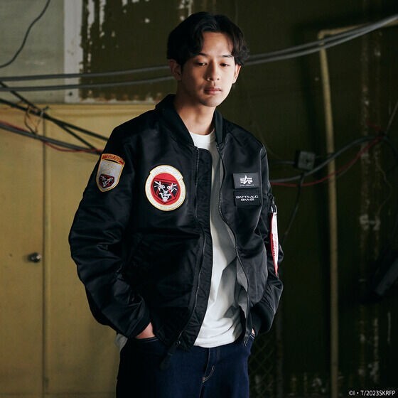 Shin Kamen Rider 1 ALPHA LIGHT MA-1 NATUS Jacket L size Japan