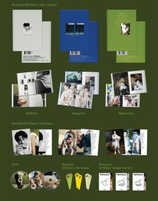 MARK THE FIRSTFRUIT 1st Album TRILOGY Ver/3CD+3Book+3Photo+3Mark+6