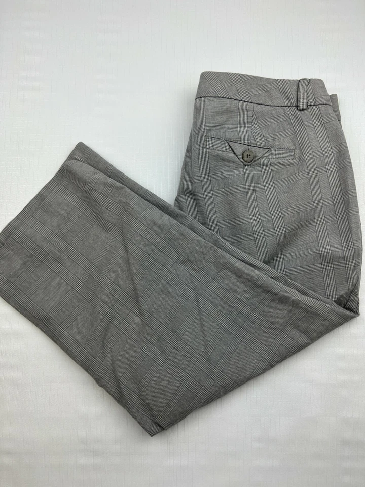 DOCKERS Women's Size 4P Petite Gray Plaid Dress Pants Stretch Career Pants - Image 2 of 4