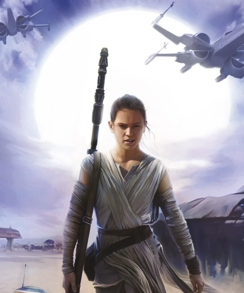 Star Wars Wall Mural Picture Poster Rey Blue Decor teen adult fan gift wallpaper - Image 4 of 4