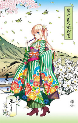 Saekano how to raise a boring girlfriend ukiyo-e woodblock print eriri color