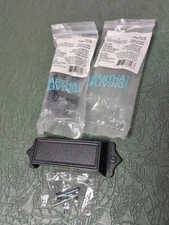 Lot Of 2 Martha Stewart Living Bin Pull Drawer Cupboard Handle Soft Iron 3" 