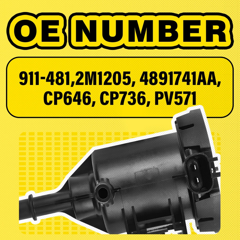 Válvula de purga de vasilha de vapor calibre 911-481 PV571 para Dodge Grand Caravan Journey - Imagem 3 de 4