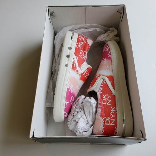 DKNY Case Slip On Sneaker Red/Jun Fch Women Size 7 K1123404 - Picture 7 of 9