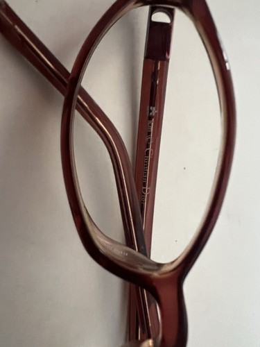 Christian Dior Eyeglasses Frames CD 3043 80U Brown Burgundy Red Round 53-15-135 - Picture 6 of 11