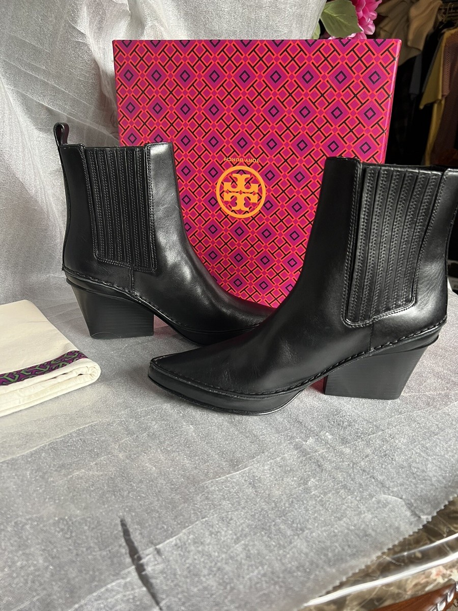 期間限定セール！ トリーバーチ \t LILA HEELED ANKLE BOOT Tory Burch LILA HEELED ANKLE BOOT Leather/ Perfect Black/US