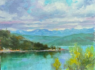 Montana Art Mountains original painting oil on canvas landscape impressionism