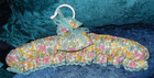  CHILDs FLORAL PADDED COAT HANGER with LAVENDER SACHET, COTTON, AUSTRALIAN MADE