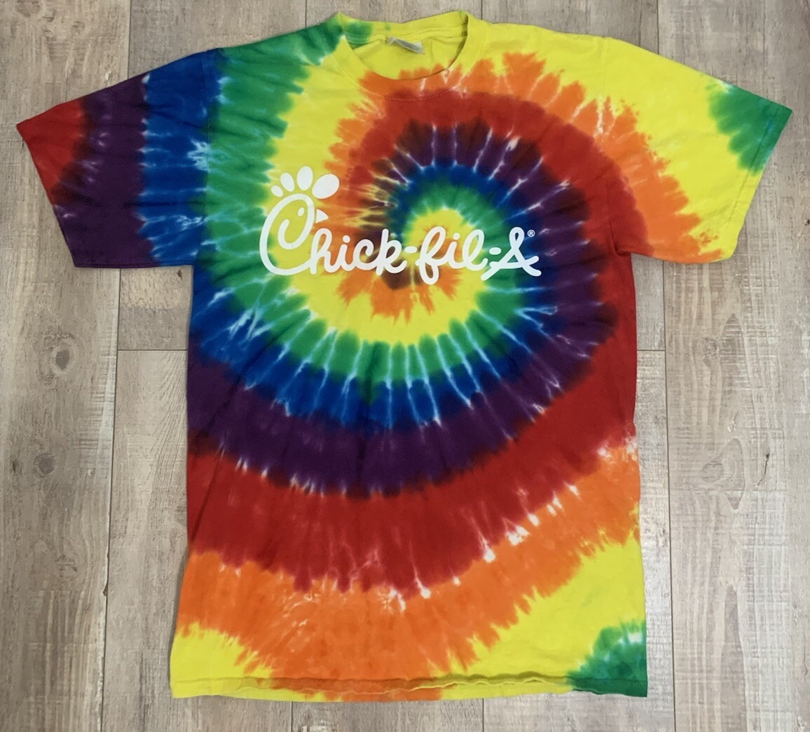 FILA T shirt Chick Fil A Tye Dye. Uomo grande