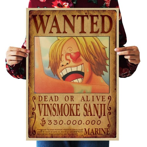 Vinsmoke Sanji Wanted Anime Manga Cosplay Poster Home Goods Decor Ebay