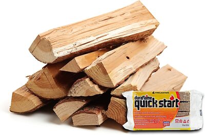 Seasoned Firewood by Home and Country USA. Hardwood, Kiln Dried firewood 25lb